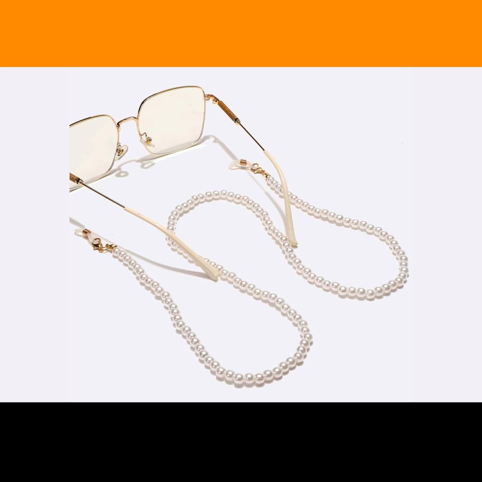 Faux Pearl Beaded Glasses Chain