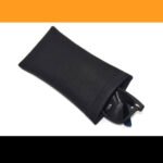 Snap-Close Glasses Pouch - Black