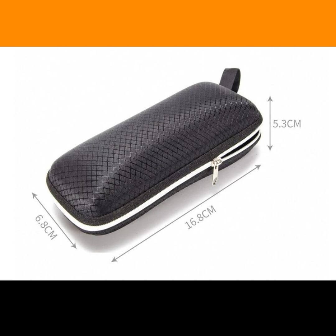 Zip Diamond Textured Glasses Case - Image 3