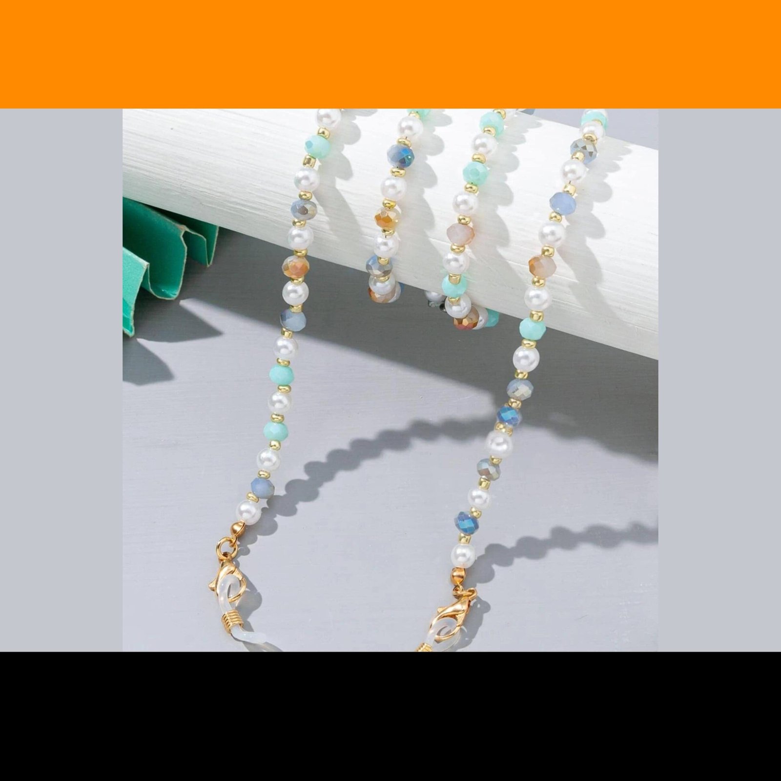 Faux Pearl Multi-Colored Glasses Chain