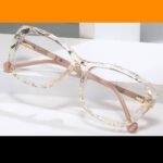 Champagne Crystal Cut Plastic Non-Prescription Blue Blockers