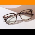 Rounded Square Plastic Tortoiseshell Blue Blockers