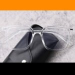 Square Stylish Plastic Clear Blue Blockers