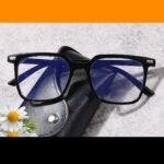 Square Stylish Plastic Black Blue Blockers