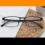 Stainless Steel Black Rectangle Blue Blockers