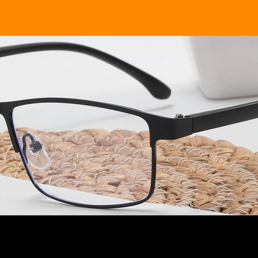 Stainless Steel Black Rectangle Blue Blockers - Image 3