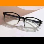 Rounded Square Plastic Ombre Blue Blockers