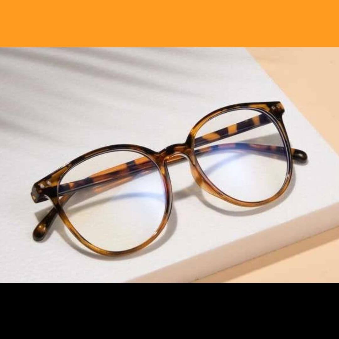 Medium Round Non-Prescription Blue Blockers