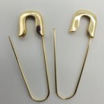 Safety Pin Design Earrings